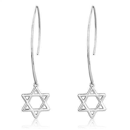 TK3147 - High polished (no plating) Stainless Steel Earrings with No Stone-0