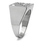 TK319 - High polished (no plating) Stainless Steel Ring with Top Grade Crystal  in Clear-2