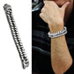 TK340 - High polished (no plating) Stainless Steel Bracelet with No Stone-1