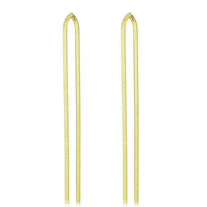 TK3531 - IP Gold(Ion Plating) Stainless Steel Earrings with No Stone-0