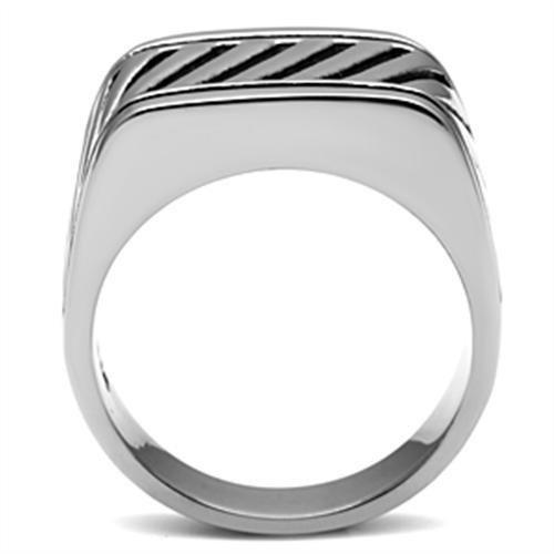 TK380 - High polished (no plating) Stainless Steel Ring with No Stone-2