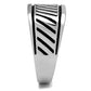 TK380 - High polished (no plating) Stainless Steel Ring with No Stone-3