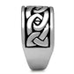 TK381 - High polished (no plating) Stainless Steel Ring with No Stone-3