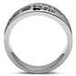 TK382 - High polished (no plating) Stainless Steel Ring with No Stone-2