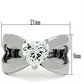 TK390 - High polished (no plating) Stainless Steel Ring with AAA Grade CZ  in Clear-1
