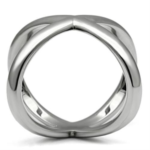 TK395 - High polished (no plating) Stainless Steel Ring with No Stone-2