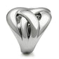 TK396 - High polished (no plating) Stainless Steel Ring with No Stone-3