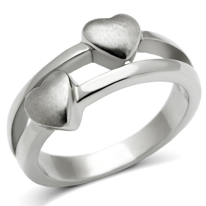 TK398 - High polished (no plating) Stainless Steel Ring with No Stone-0