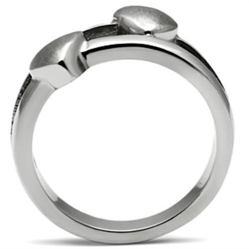 TK398 - High polished (no plating) Stainless Steel Ring with No Stone-2