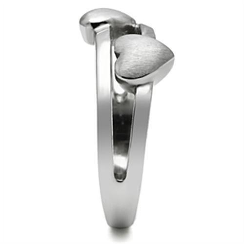 TK398 - High polished (no plating) Stainless Steel Ring with No Stone-3