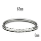 TK405 - High polished (no plating) Stainless Steel Bangle with No Stone-1