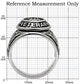 TK414704 - High polished (no plating) Stainless Steel Ring with Epoxy  in Jet-1