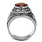 TK414706 - High-Polished Stainless Steel Ring with Synthetic Synthetic Glass in Siam-2