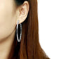 TK418 - High polished (no plating) Stainless Steel Earrings with No Stone-1