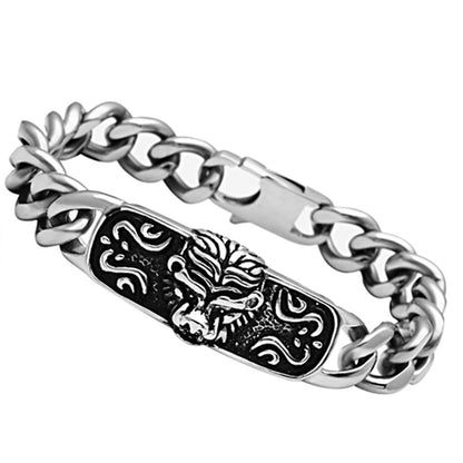 TK436 - High polished (no plating) Stainless Steel Bracelet with No Stone-0