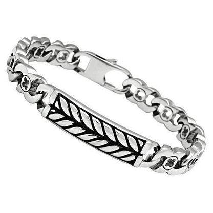 TK438 - High polished (no plating) Stainless Steel Bracelet with No Stone-0
