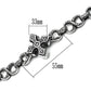 TK439 - High polished (no plating) Stainless Steel Bracelet with No Stone-2
