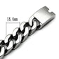 TK442 - High polished (no plating) Stainless Steel Bracelet with No Stone-2