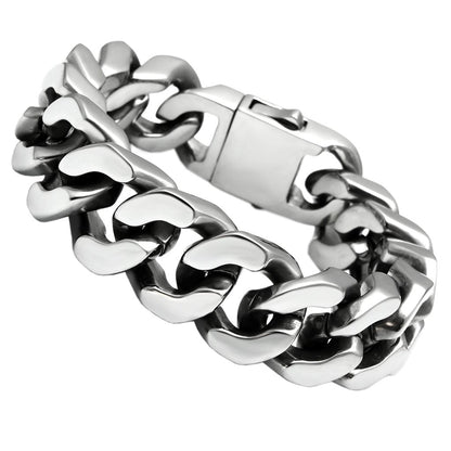TK445 - High polished (no plating) Stainless Steel Bracelet with No Stone-0