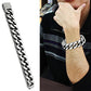 TK445 - High polished (no plating) Stainless Steel Bracelet with No Stone-1