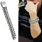 TK447 - High polished (no plating) Stainless Steel Bracelet with No Stone-1