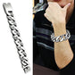 TK448 - High polished (no plating) Stainless Steel Bracelet with No Stone-1