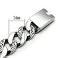 TK448 - High polished (no plating) Stainless Steel Bracelet with No Stone-2