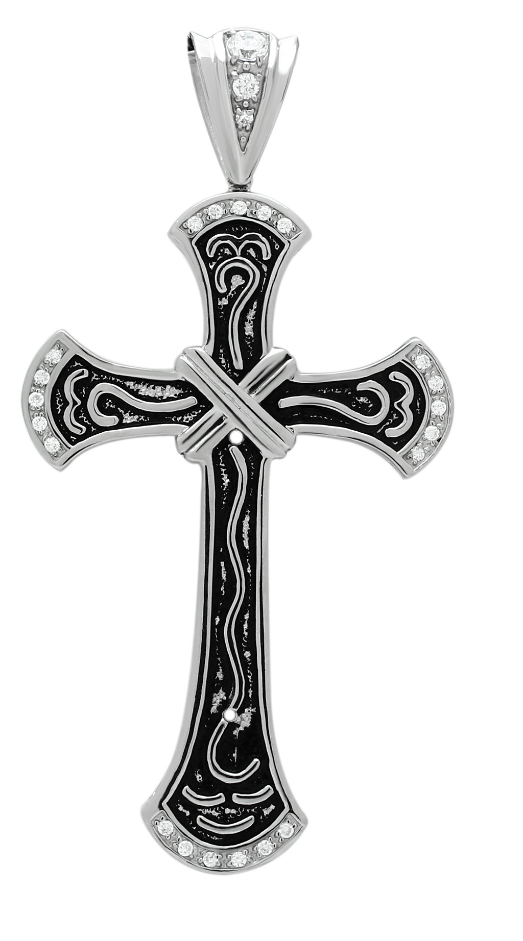 TK456 - High polished (no plating) Stainless Steel Chain Pendant with No Stone-0