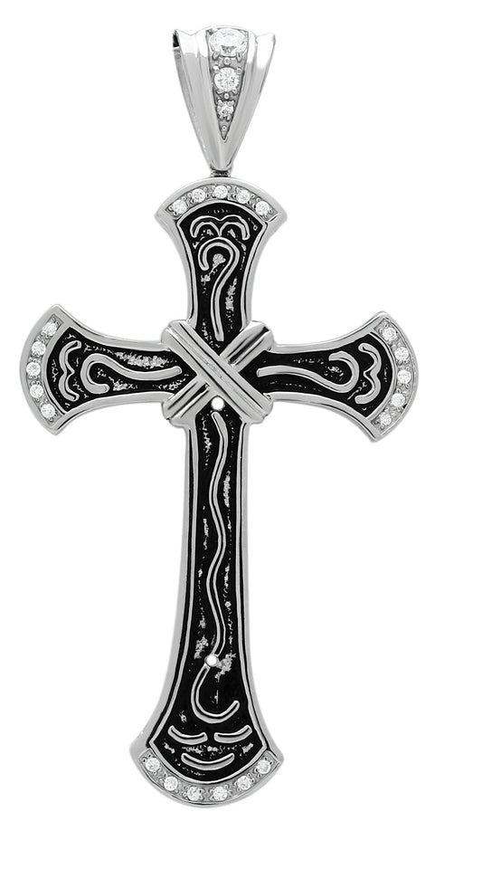 TK456 - High polished (no plating) Stainless Steel Chain Pendant with No Stone-0