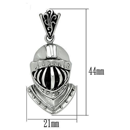 TK458 - High polished (no plating) Stainless Steel Chain Pendant with No Stone-1