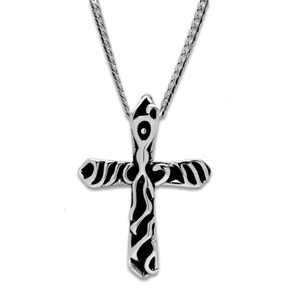 TK460 - High polished (no plating) Stainless Steel Chain Pendant with No Stone-0