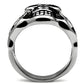 TK468 - High polished (no plating) Stainless Steel Ring with No Stone-2