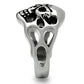 TK468 - High polished (no plating) Stainless Steel Ring with No Stone-3