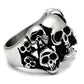 TK471 - High polished (no plating) Stainless Steel Ring with No Stone-3