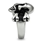 TK474 - High polished (no plating) Stainless Steel Ring with No Stone-3