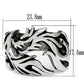 TK479 - High polished (no plating) Stainless Steel Ring with No Stone-1