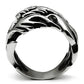 TK479 - High polished (no plating) Stainless Steel Ring with No Stone-2