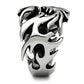 TK479 - High polished (no plating) Stainless Steel Ring with No Stone-3