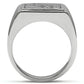 TK482 - High polished (no plating) Stainless Steel Ring with No Stone-2