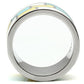 TK514 - High polished (no plating) Stainless Steel Ring with Epoxy  in Multi Color-2