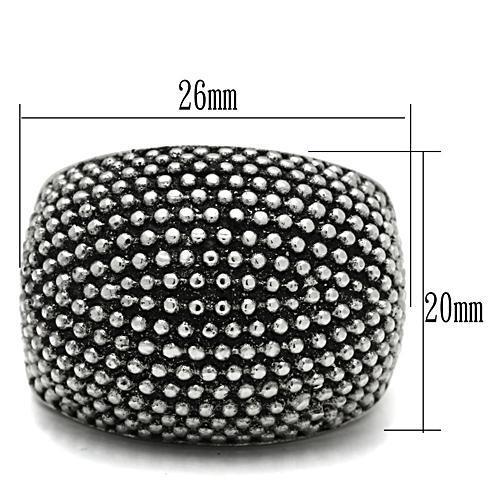 TK519 - High polished (no plating) Stainless Steel Ring with No Stone-1