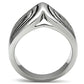 TK521 - High polished (no plating) Stainless Steel Ring with No Stone-2