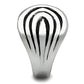 TK521 - High polished (no plating) Stainless Steel Ring with No Stone-3