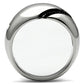 TK524 - High polished (no plating) Stainless Steel Ring with No Stone-2