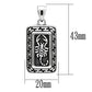 TK546 - High polished (no plating) Stainless Steel Chain Pendant with No Stone-1