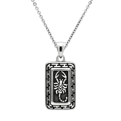 TK546 - High polished (no plating) Stainless Steel Chain Pendant with No Stone-0