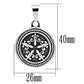 TK551 - High polished (no plating) Stainless Steel Chain Pendant with No Stone-1