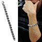 TK571 - High polished (no plating) Stainless Steel Bracelet with No Stone-1
