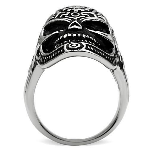 TK580 - High polished (no plating) Stainless Steel Ring with No Stone-2