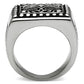 TK585 - High polished (no plating) Stainless Steel Ring with No Stone-2